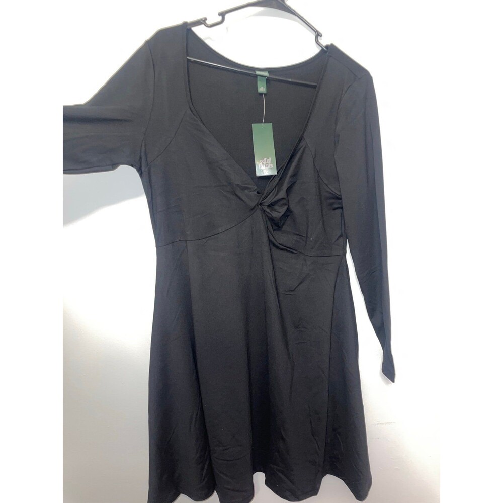 Long sleeve black dress